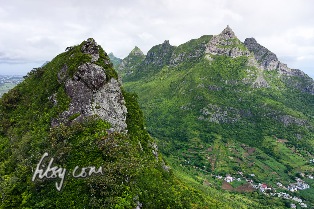 View from the summit of Deux Mamelles mountain, Mauritius